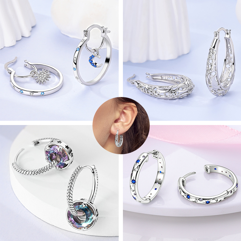 Women'S Accessories Jewelry Sale - Bestseller 925 Sterling Silber Creolen für