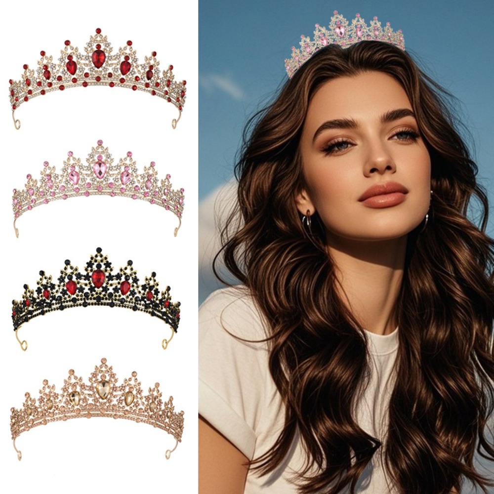 Women'S Vintage Accessories - Vintage Blatt- und Rankenmuster Versilberte Strass-Brautkrone