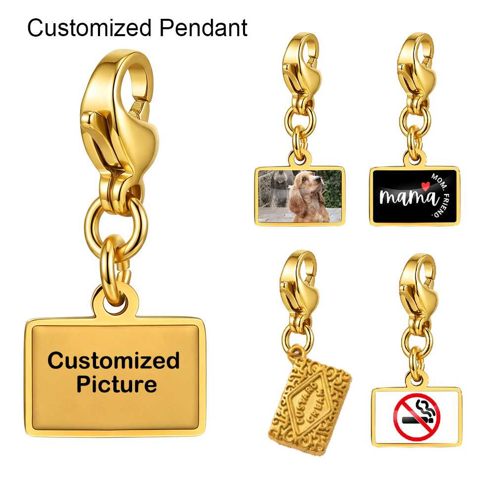 Women Accessories Logo - Modischer quadratischer Anhänger mit individuellem Bild,