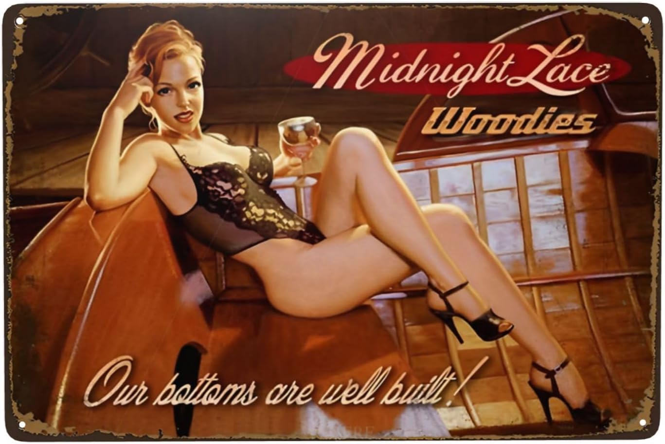 Women Accessories Poster - 1 Stück, Midnight Lace Woodies Pin-up