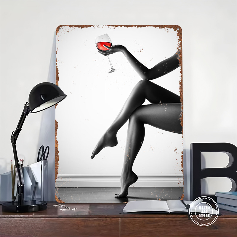Elegante Frau mit Weinglas Ble – Women Accessories Poster Bewertung und Preis