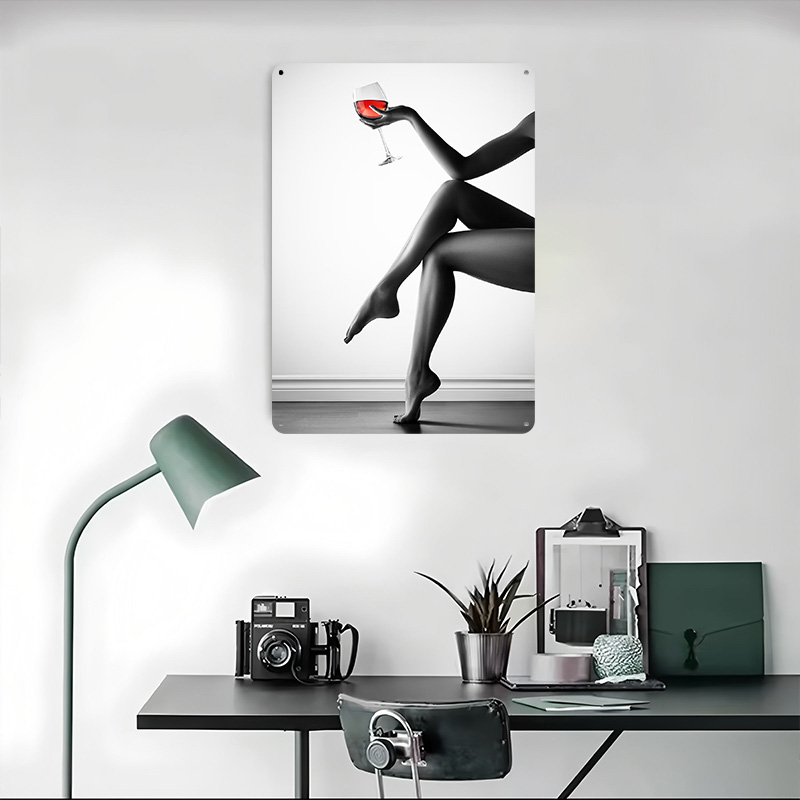 Elegante Frau mit Weinglas Ble – Women Accessories Poster Bewertung und Preis