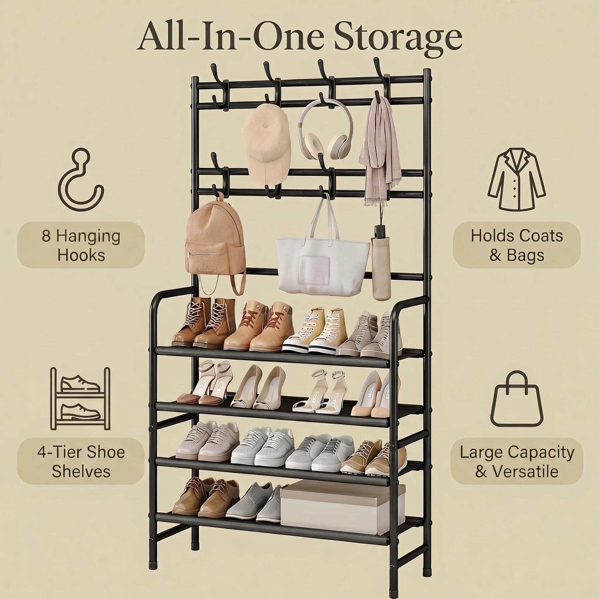 SUOERNUO Metall-Schuhregal mit – Women'S Accessories Rack Room Shoes Bewertung und Preis