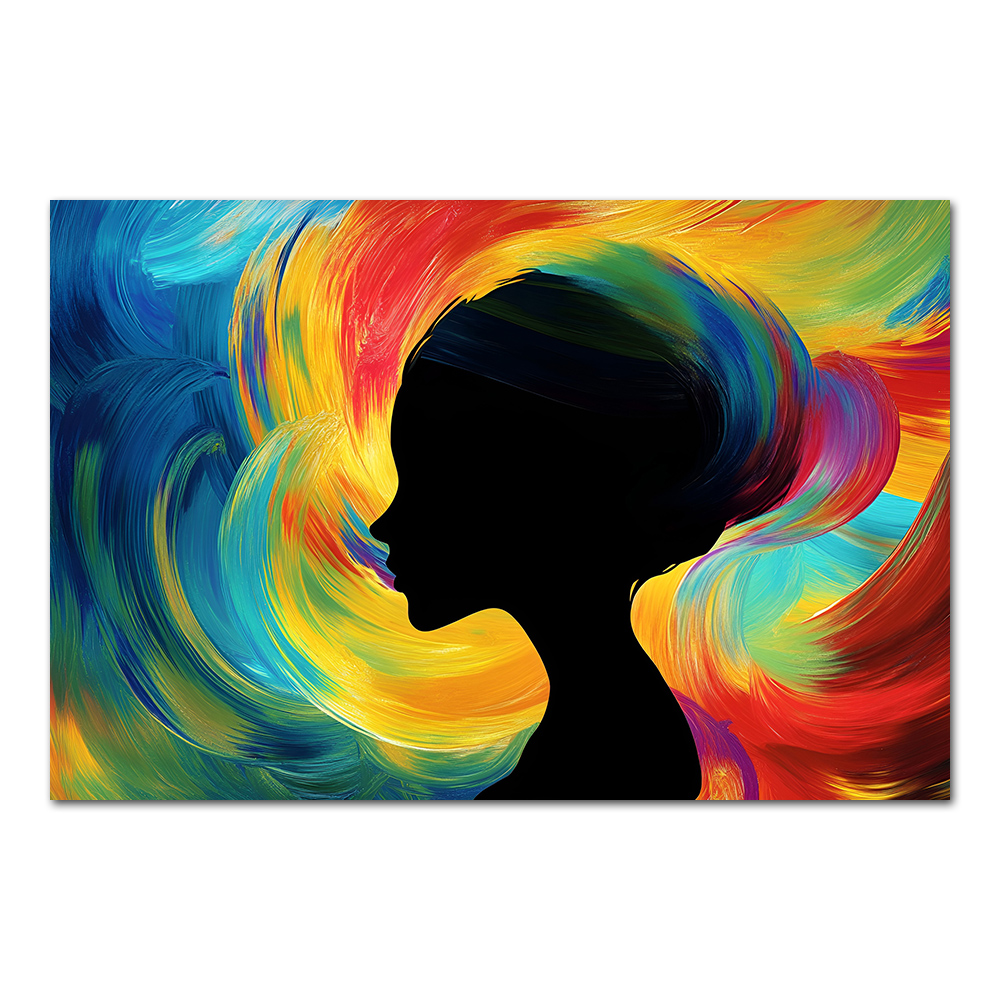Buntes Kunstwerk, abstraktes F – Women Accessories Poster Bewertung und Preis
