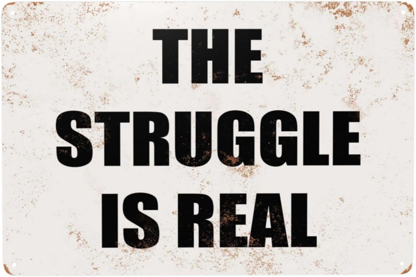 „The Struggle is Real“ lustige – Women Accessories Poster Bewertung und Preis