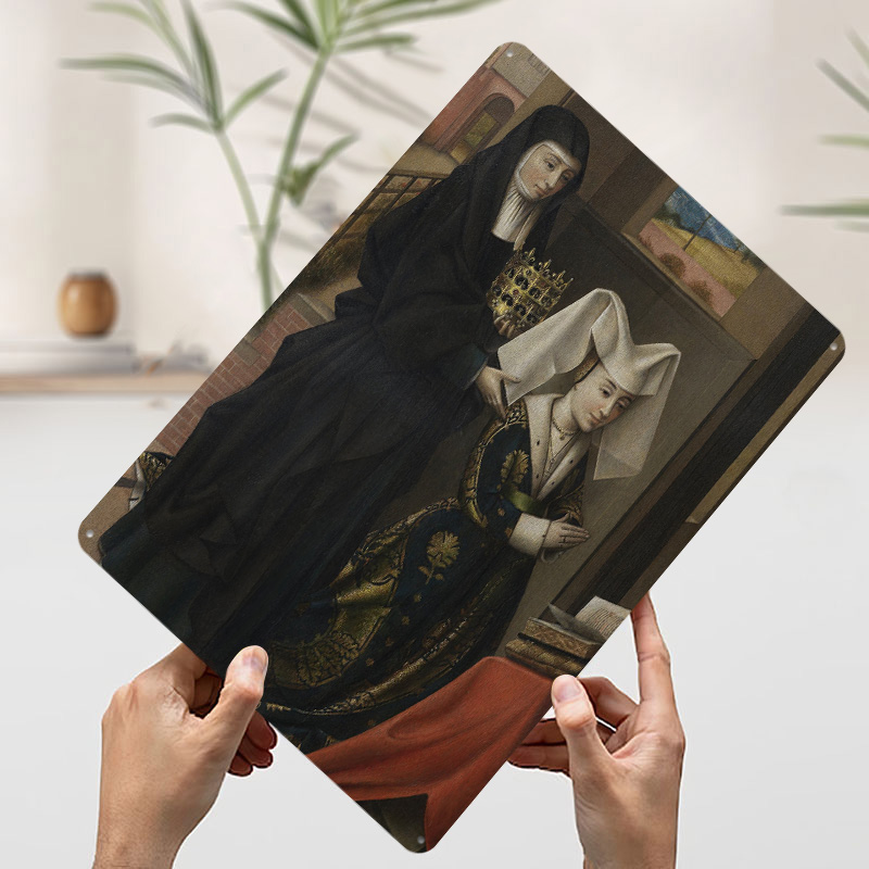 Religiöses Gemälde von Zwei Fr – Women Accessories Poster Bewertung und Preis