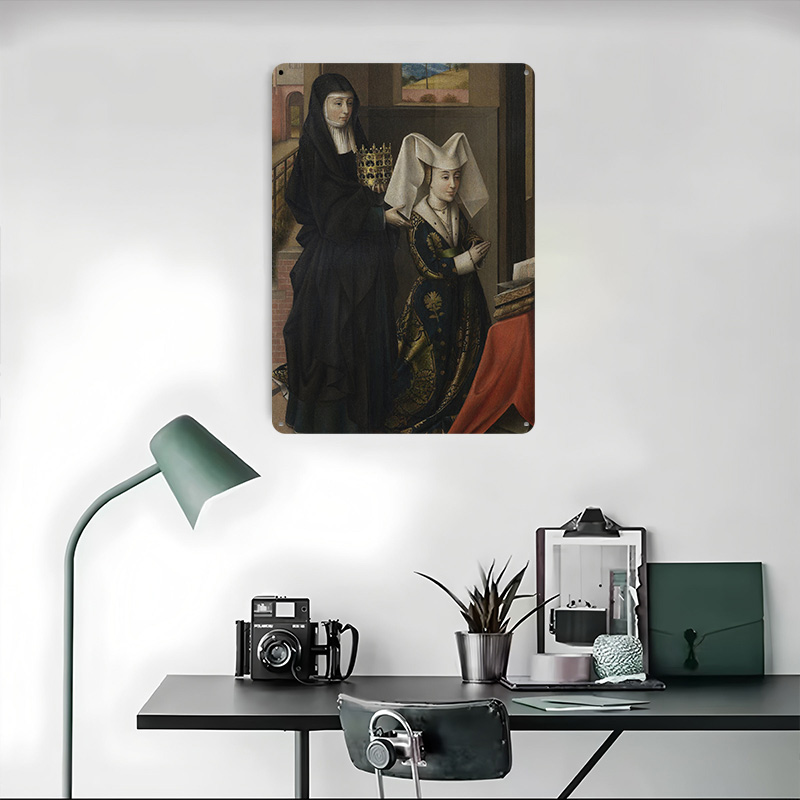 Religiöses Gemälde von Zwei Fr – Women Accessories Poster Bewertung und Preis