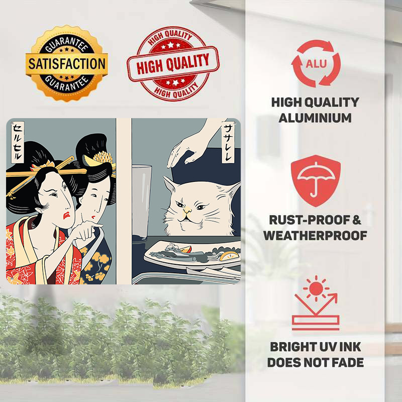 Frau brüllt auf eine Katze an, – Women Accessories Poster Bewertung und Preis