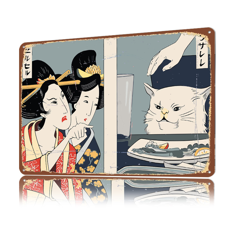 Frau brüllt auf eine Katze an, – Women Accessories Poster Bewertung und Preis