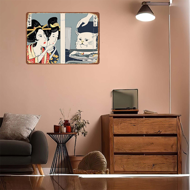 Frau brüllt auf eine Katze an, – Women Accessories Poster Bewertung und Preis