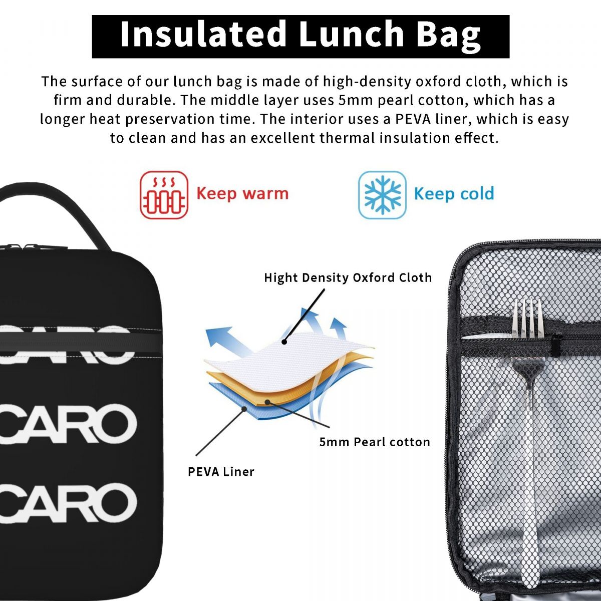 Isolierte Lunchtaschen mit ind – Women Accessories Logo Bewertung und Preis
