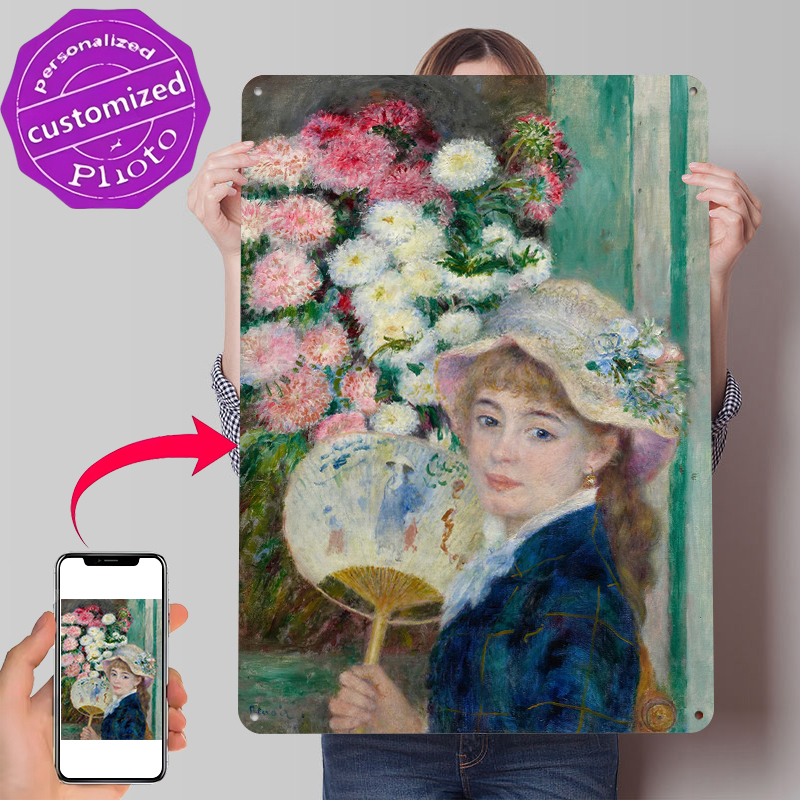 Junge Frau mit Fächer und Blum – Women Accessories Poster Bewertung und Preis