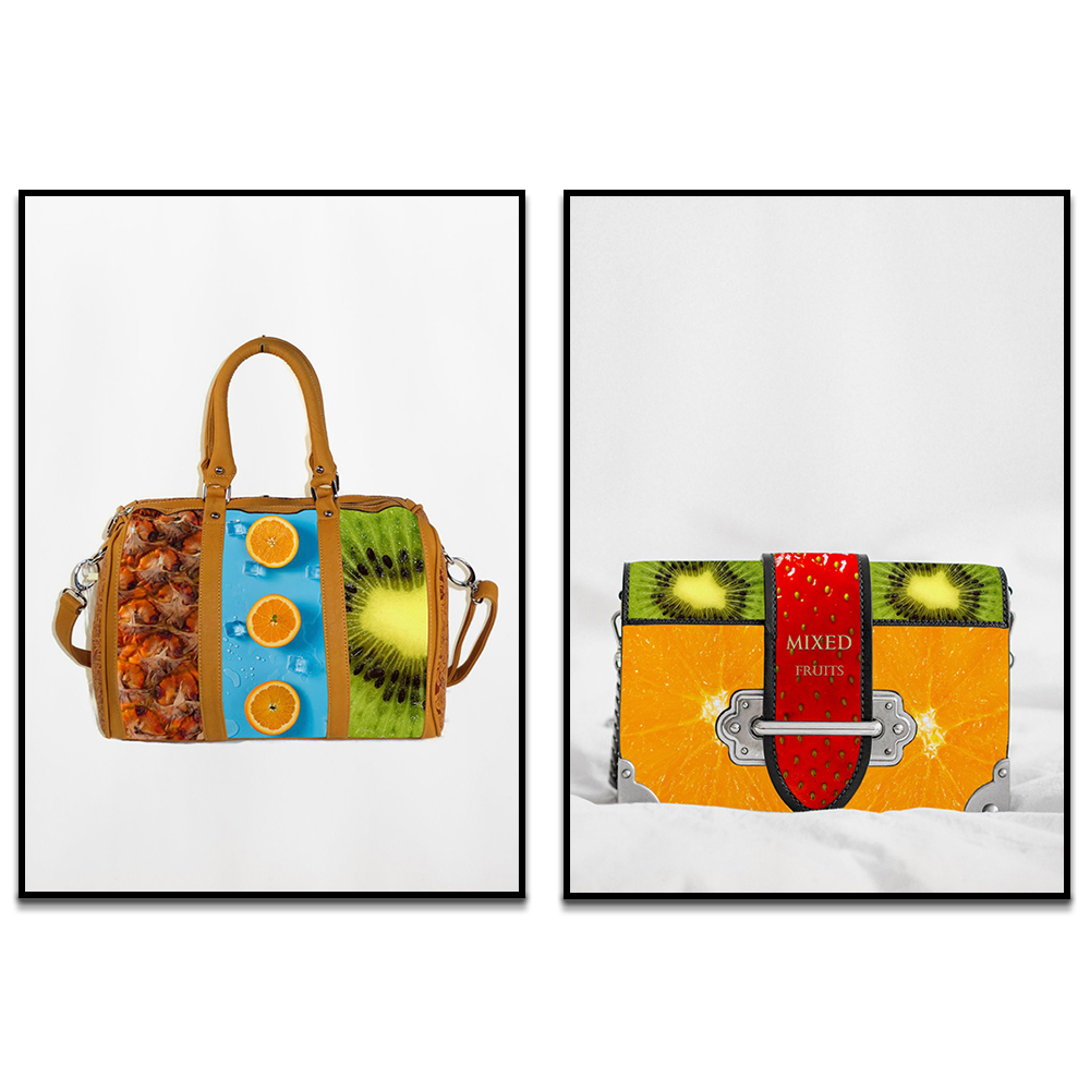 Mixed Media Art, Modefrau Obst – Women Accessories Poster Bewertung und Preis