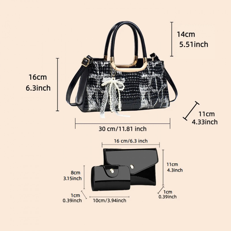 Damen-Handtaschen-Set, Abendcl – Women Accessories Gift Bewertung und Preis