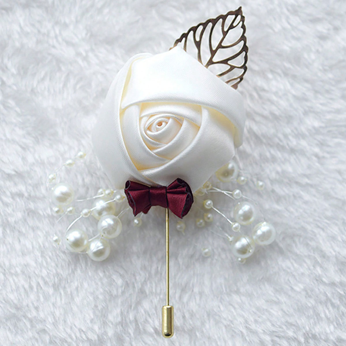 1 Stück Hochzeits-Bräutigam-Bl – Brooch Pin Gold Bewertung und Preis