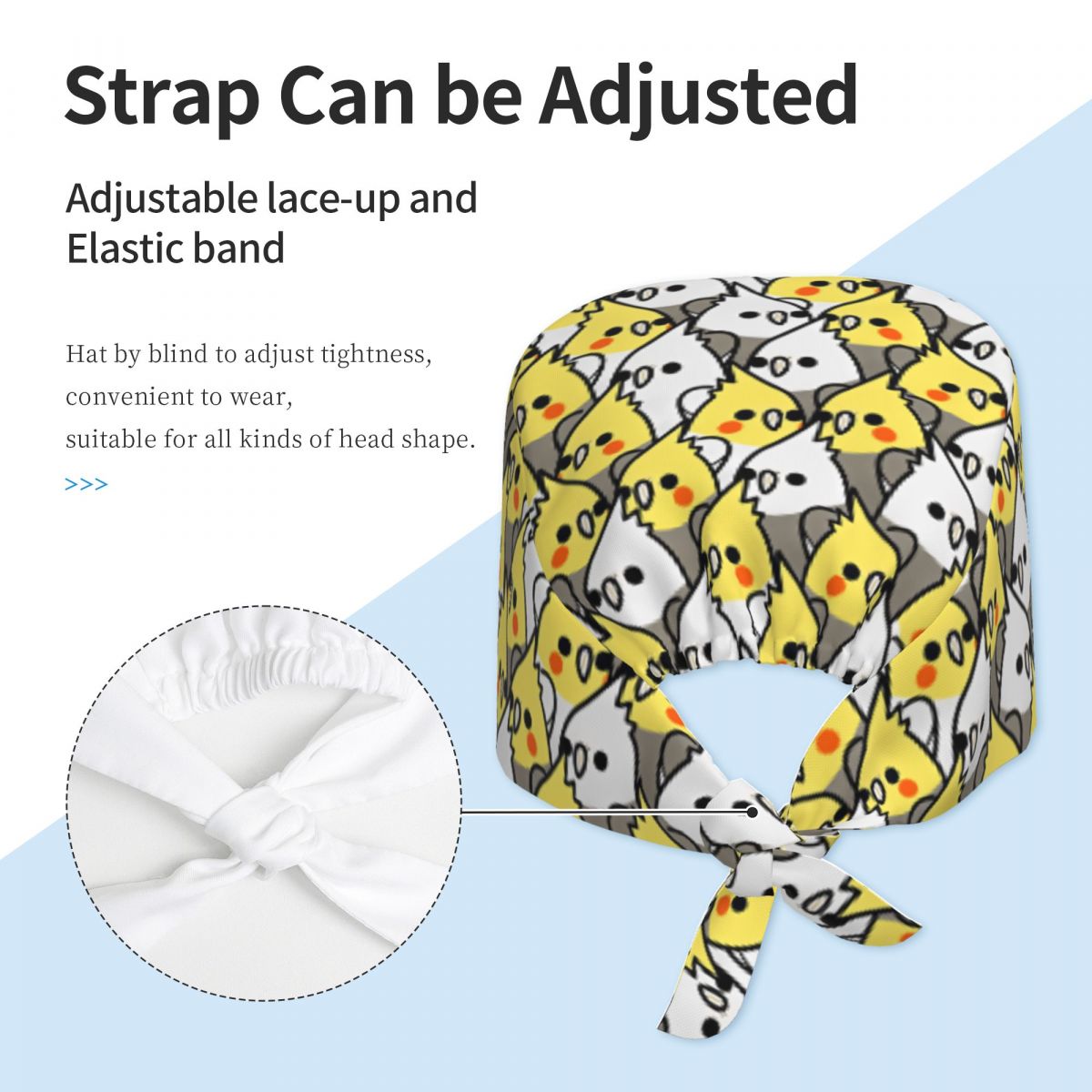 Scrub Caps Too Many Birds Cock – Women Accessories Poster Bewertung und Preis