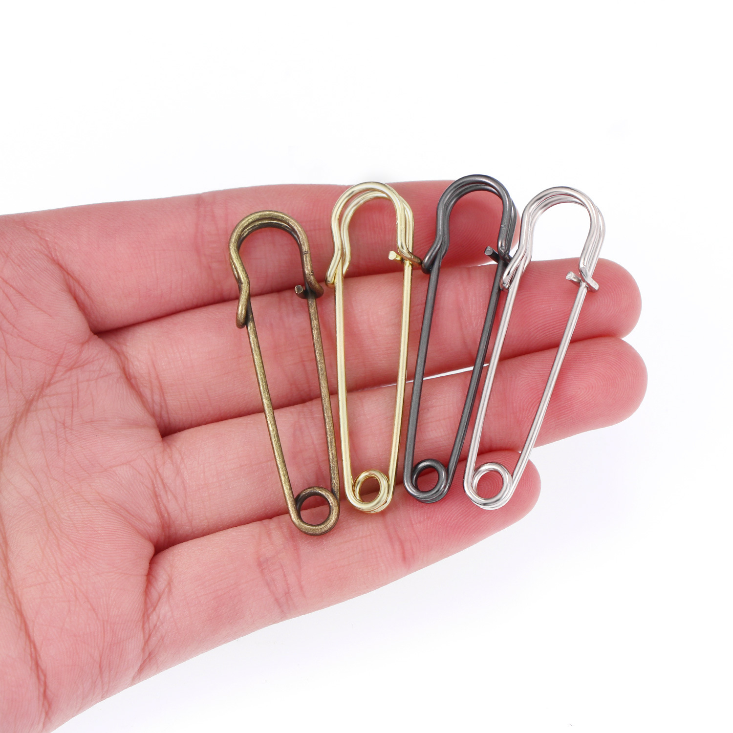 20 Stück 50 mm Metall-Sicherhe – Brooch Pin Gold Bewertung und Preis