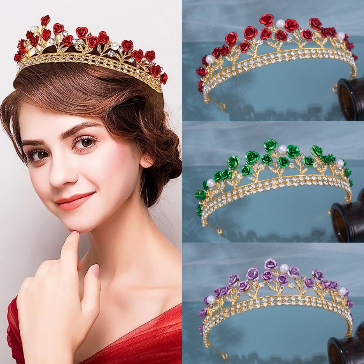 Barocke Keramik-Brautkrone Str – Women'S Vintage Accessories Bewertung und Preis