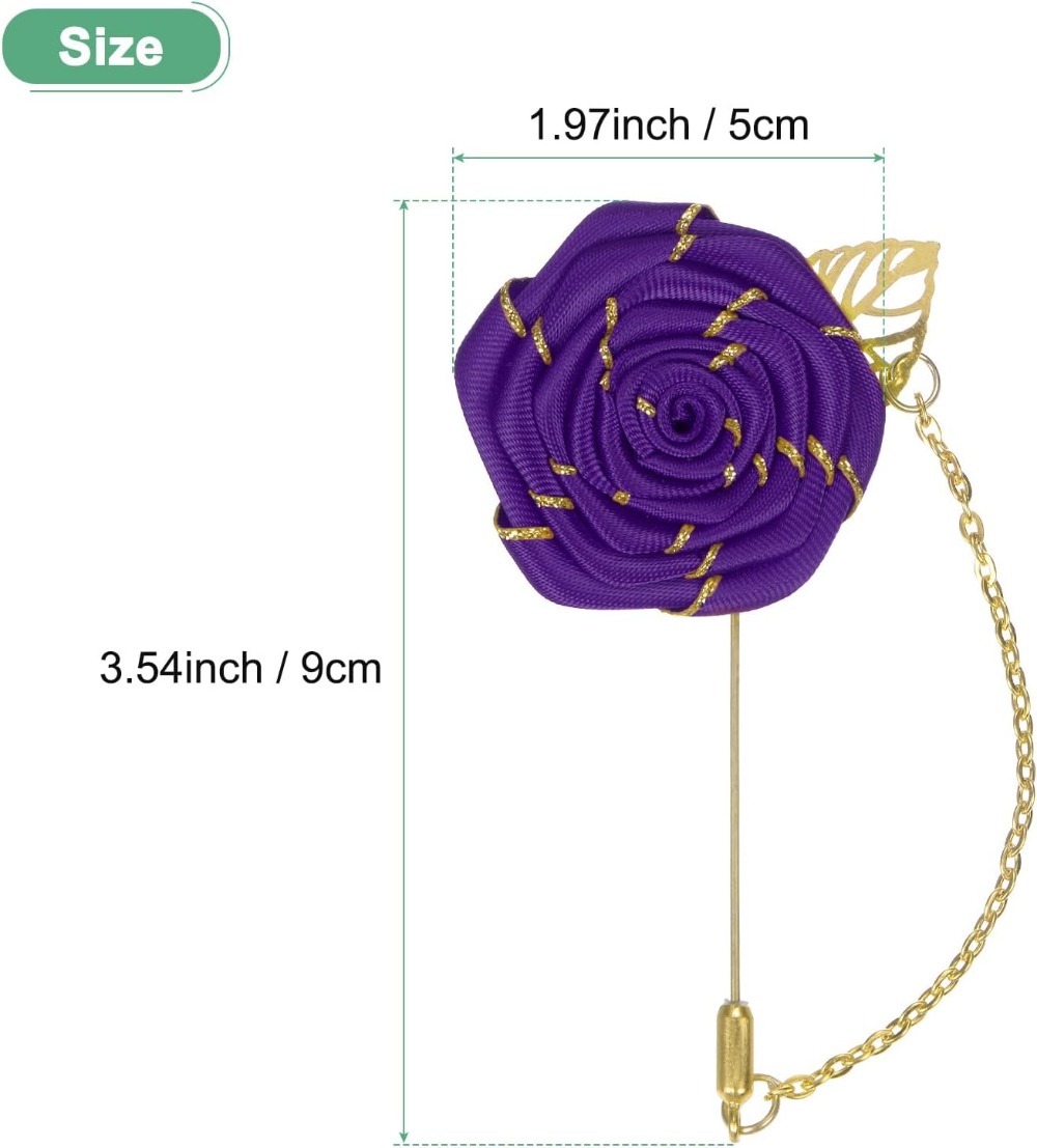 Rosen-Brosche mit Goldblatt, S – Brooch Pin Gold Bewertung und Preis