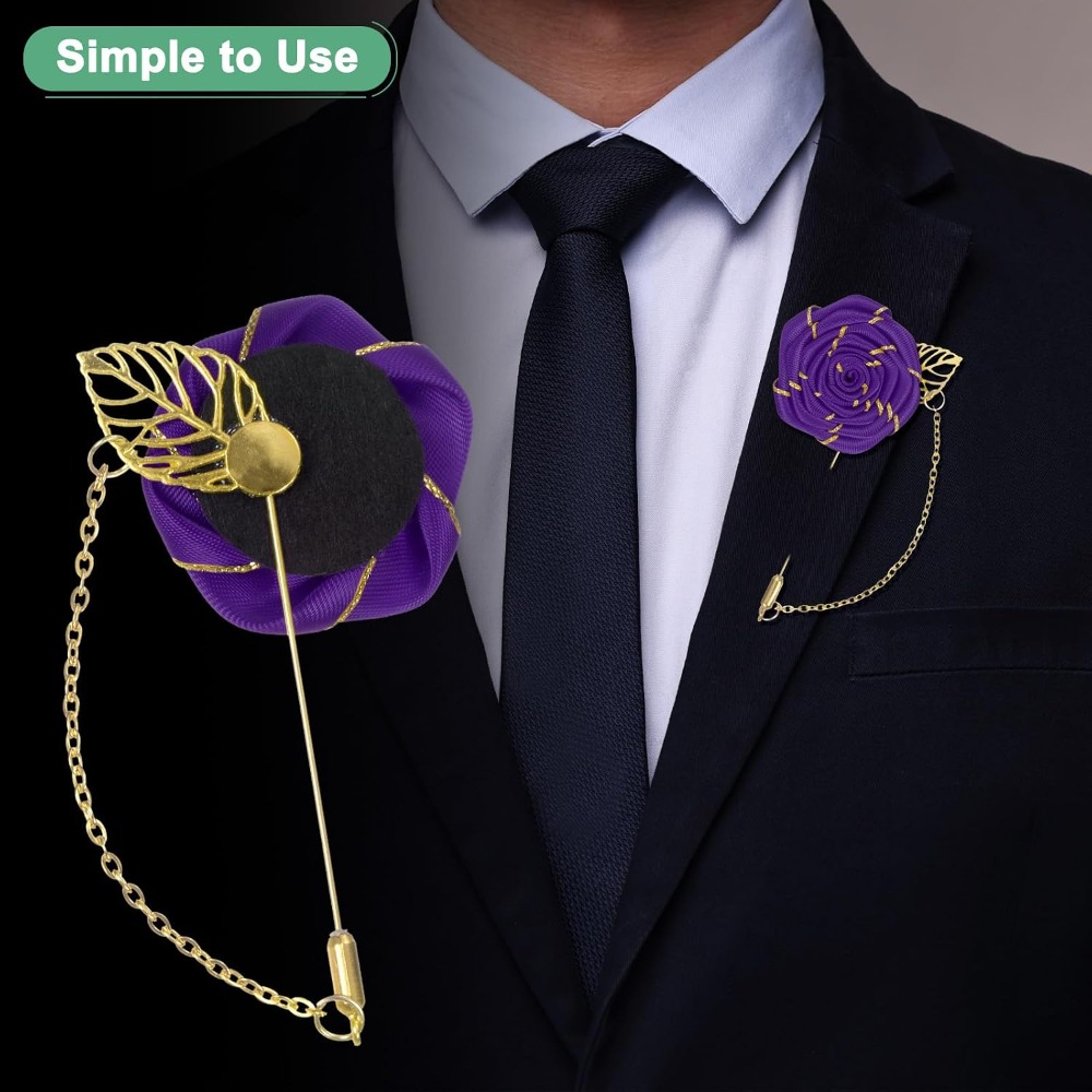 Rosen-Brosche mit Goldblatt, S – Brooch Pin Gold Bewertung und Preis