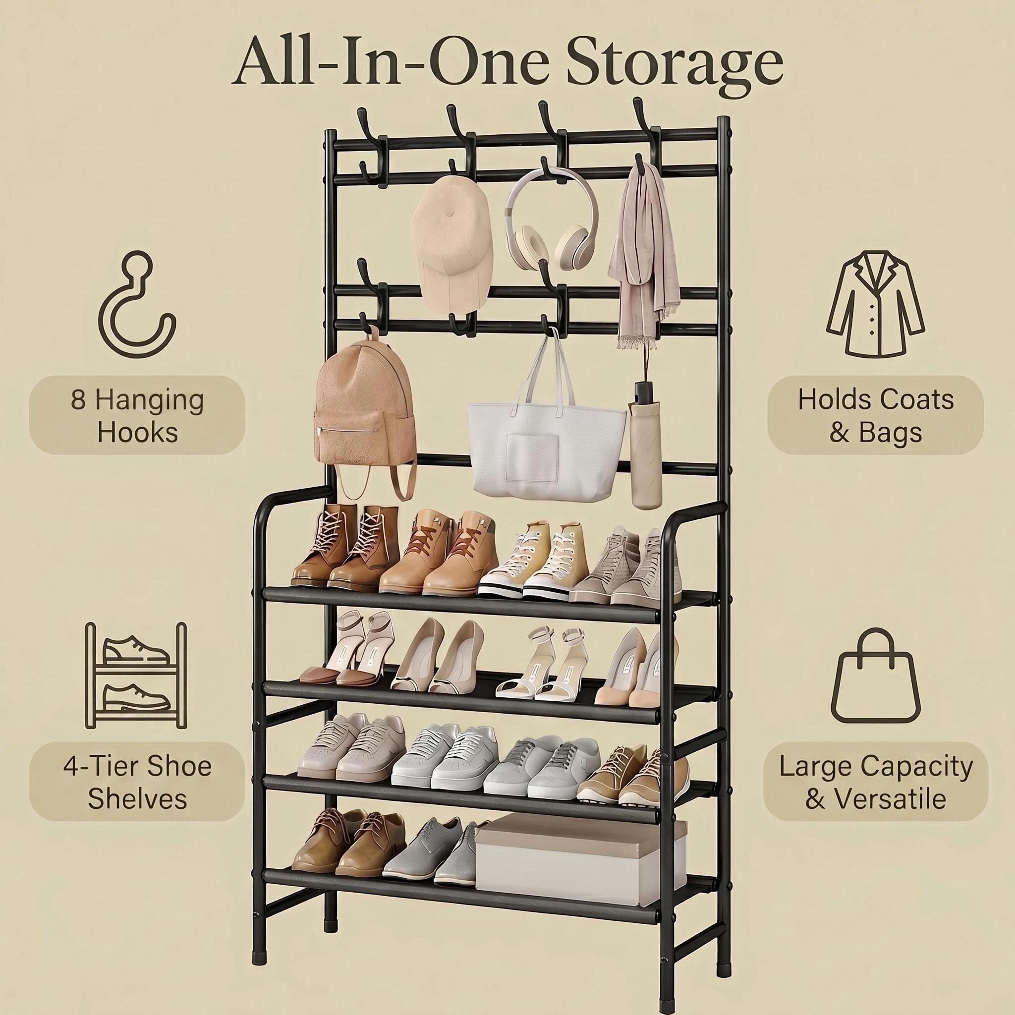 SUOERNUO Metall-Schuhregal mit – Women'S Accessories Rack Room Shoes Bewertung und Preis