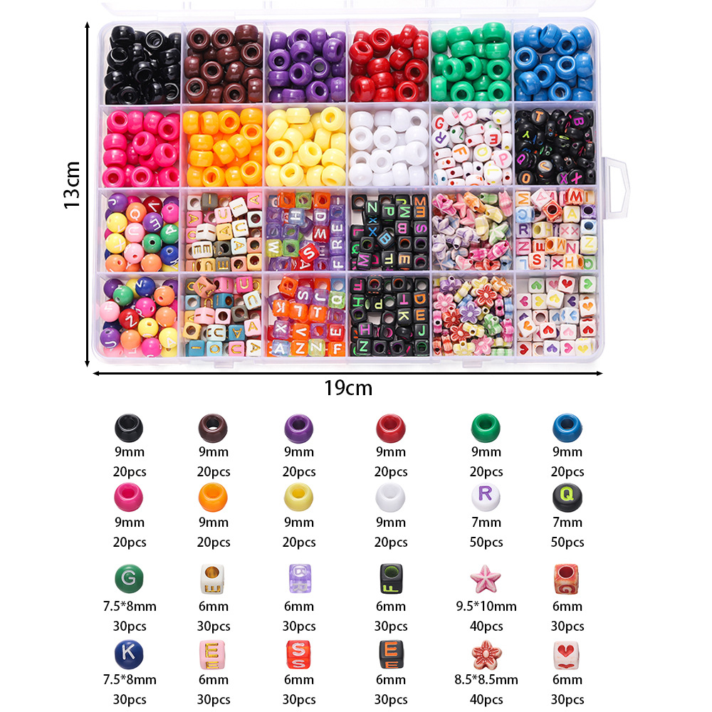 1 Box Bunte Acryl-Pony-Perlen, – Women Accessories Bracelet Bewertung und Preis